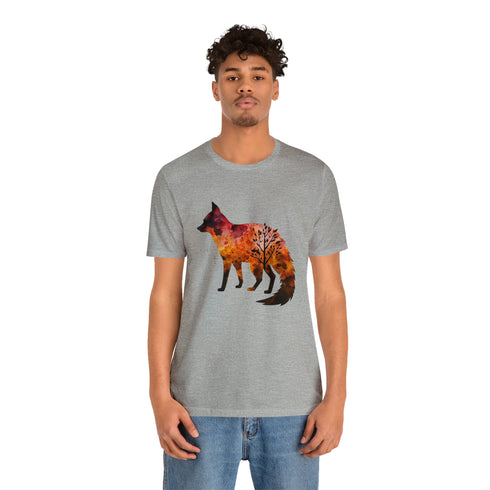 Autumn Fox Silhouette - Short Sleeve Tee